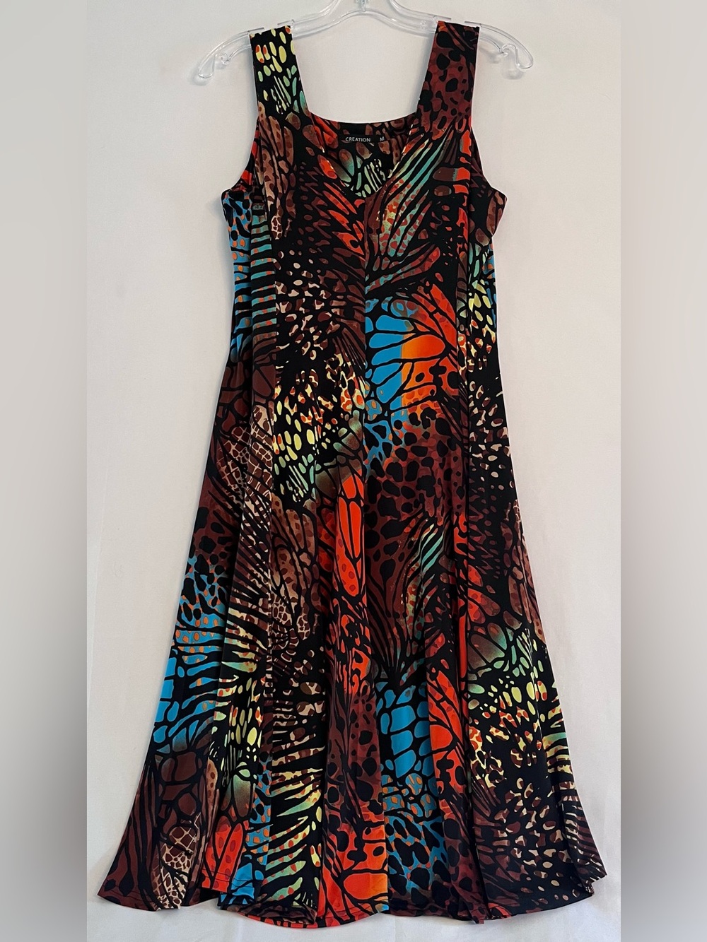 Creation Whimsigoth Indie Festival Butterfly Print Midi Dress M